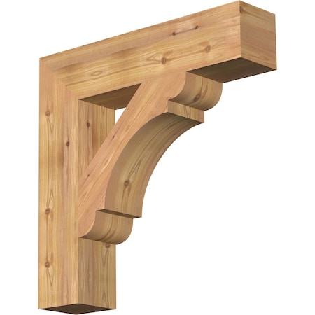 Olympic Block Smooth Bracket, Western Red Cedar, 5 1/2"W x 26"D x 26"H